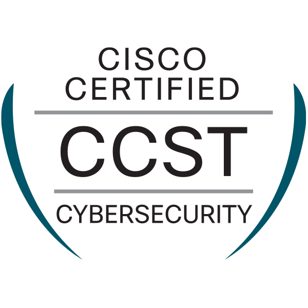 Insignia de certificación CCST Cybersecurity
