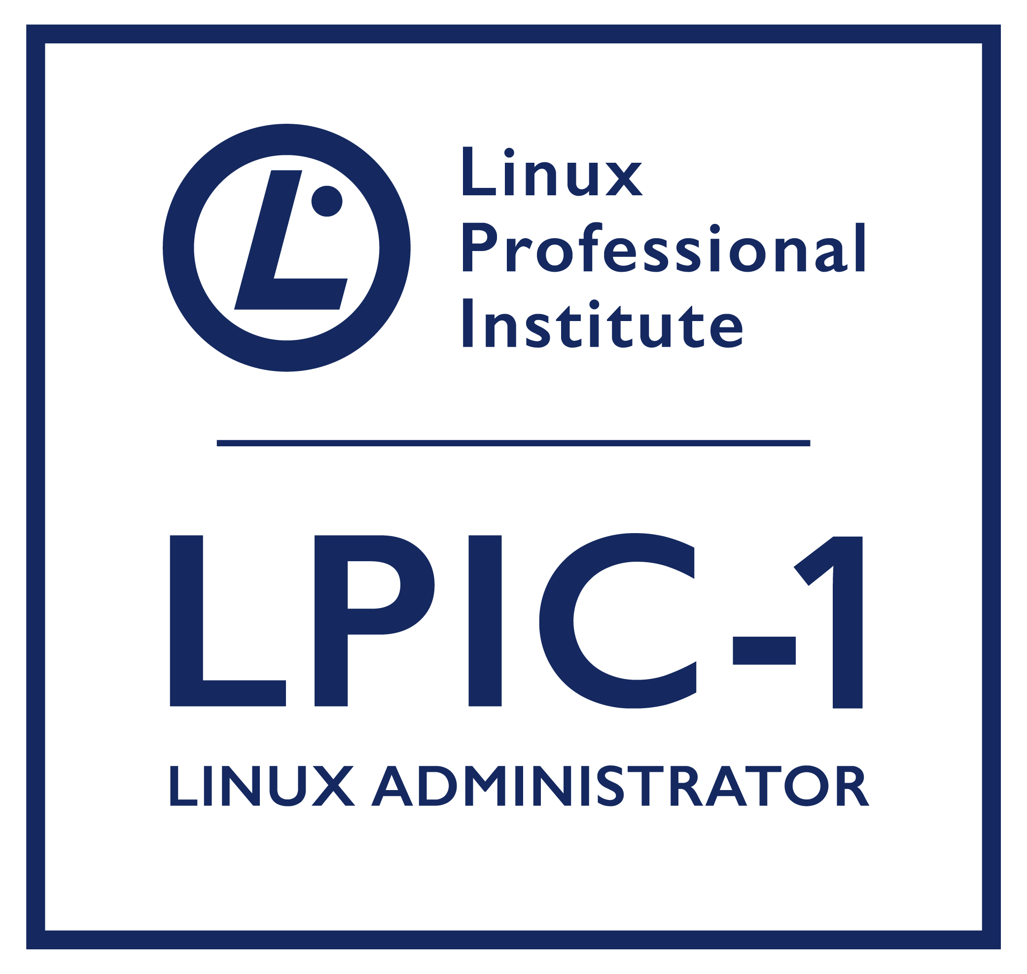 Insignia de certificación LPIC-1